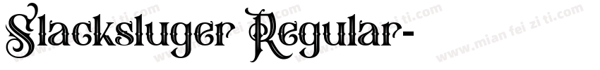 Slacksluger Regular字体转换